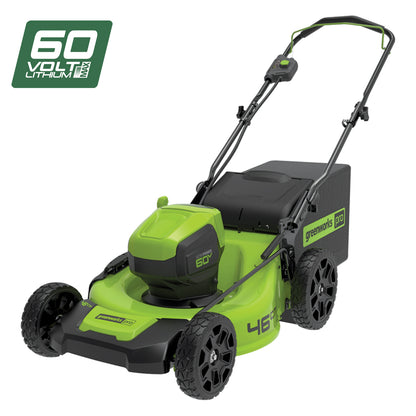Greenworks 60V Brushless Push Lawnmower 46cm