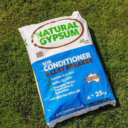 QLD Organics Gypsum Soil Conditioner 25kg