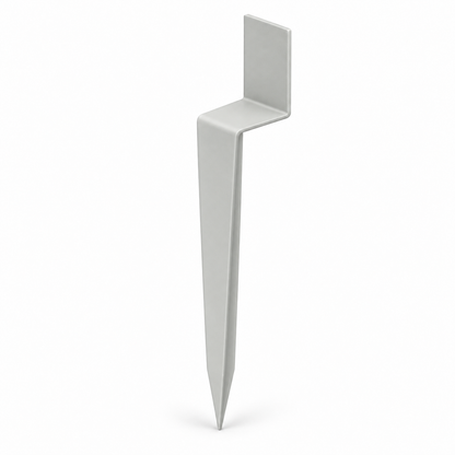 Illustrative render of one Surf Mist 400 mm angled garden edging stake on a white background